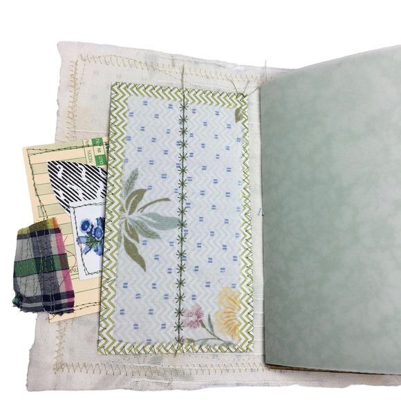 Writing Junk Journal Vintage Style Fabric Cover Diary Includes Ephemera No 15 u - Picture 4 of 10